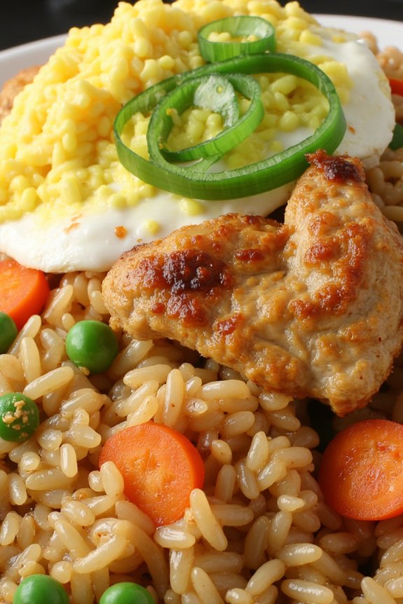 savory chicken fried rice