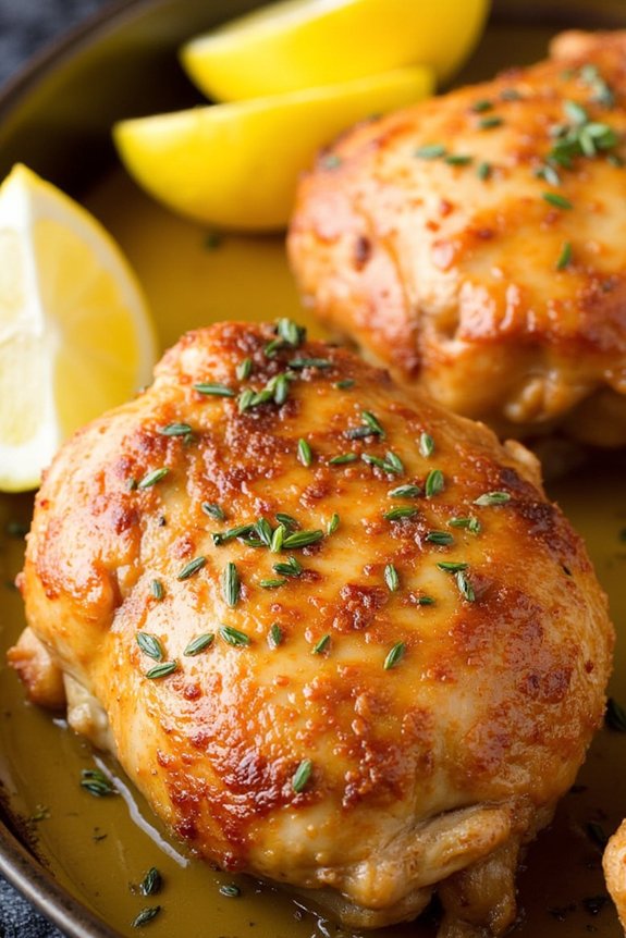 savory dijon chicken thighs
