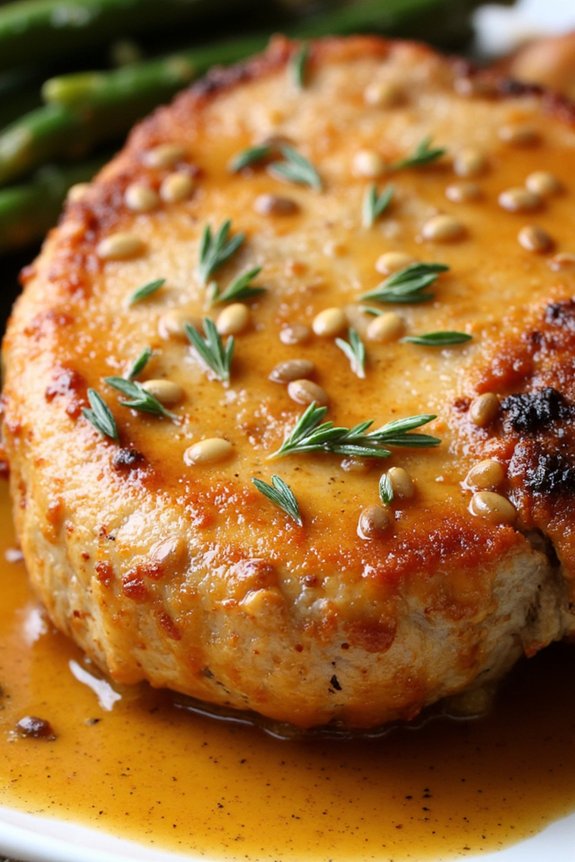 savory honey mustard pork chops