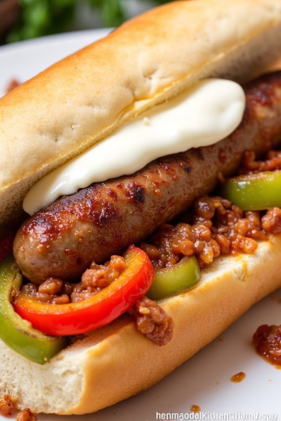 savory italian sausage hoagies
