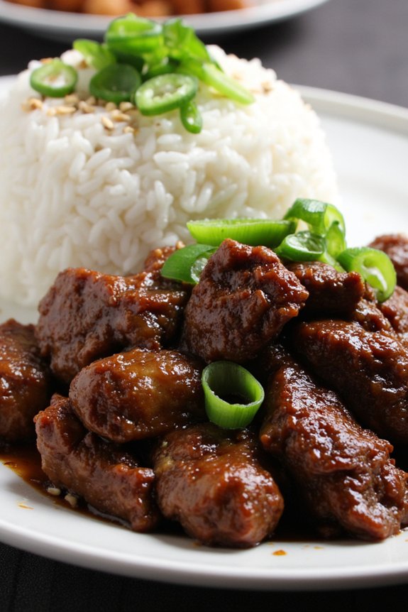 savory korean beef dish