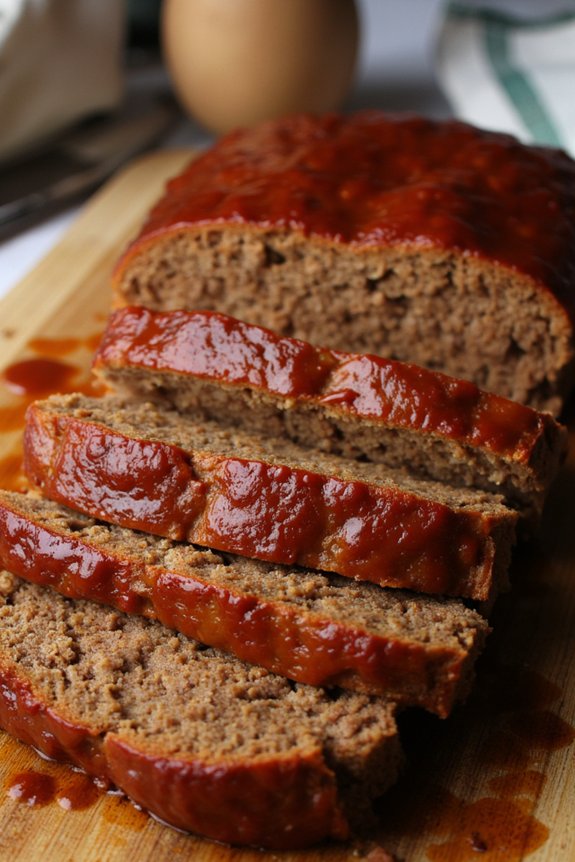 savory meatloaf with glaze