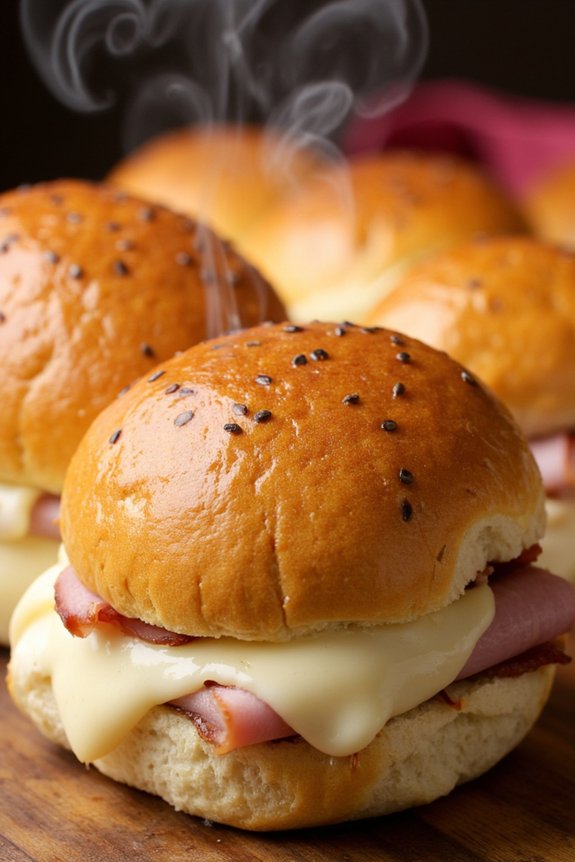 savory mini ham sandwiches