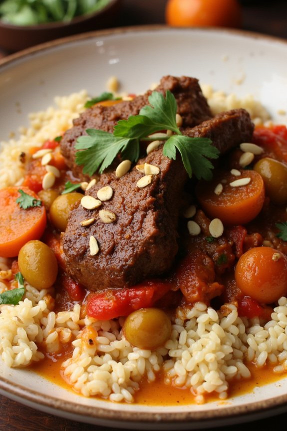 savory moroccan lamb stew