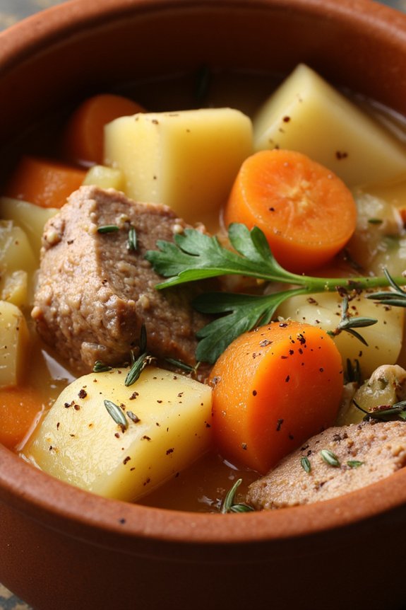savory pork cider stew
