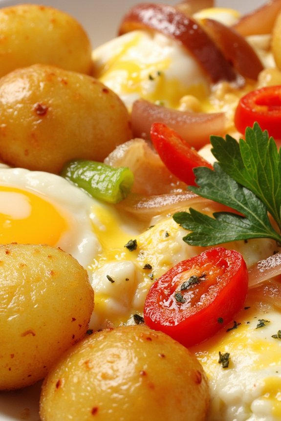 savory potato egg scramble