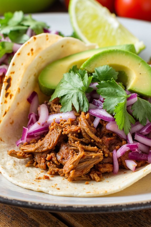 savory pulled pork tacos