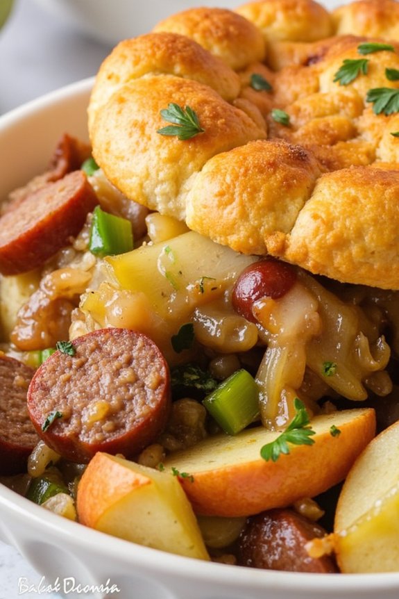 savory sausage apple stuffing