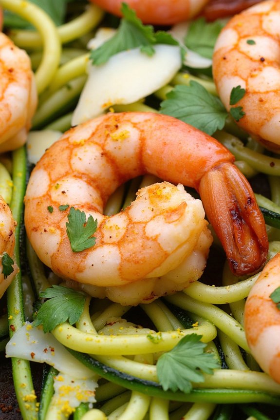 savory shrimp zucchini noodles