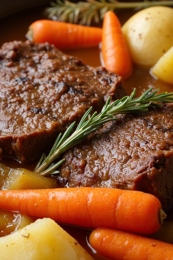 savory slow cooked pot roast