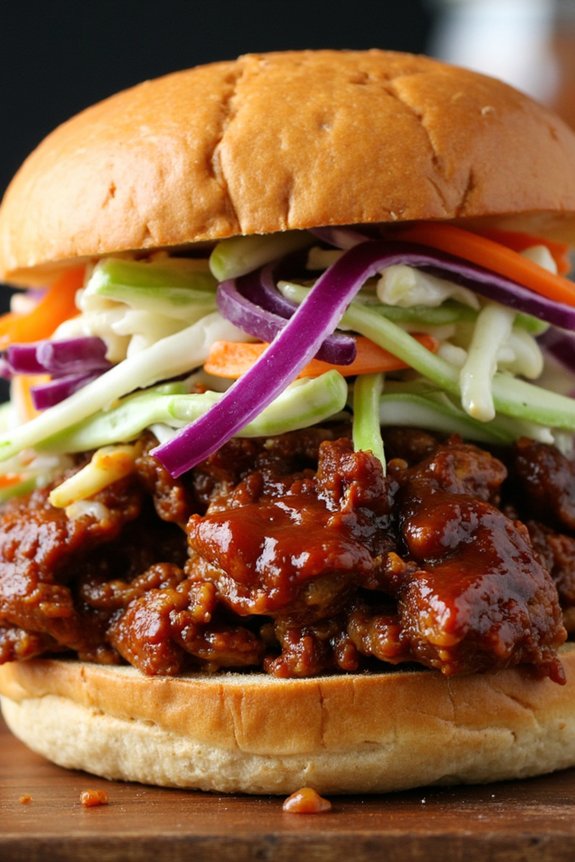 savory slow cooked pulled pork