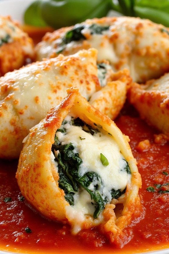 savory stuffed pasta shells