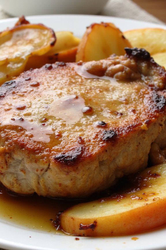 savory sweet pork chop dinner