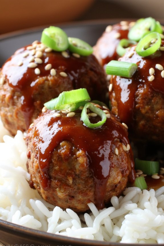 savory sweet teriyaki meatballs