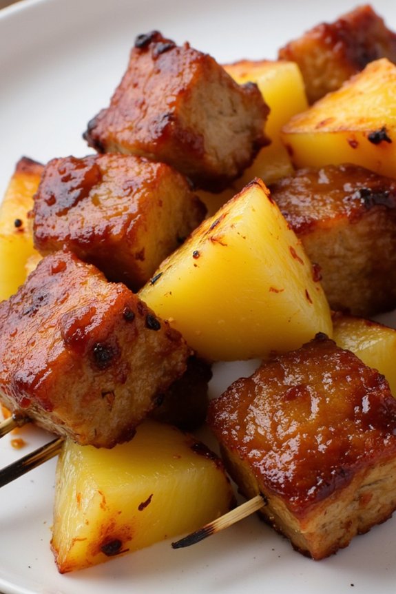 savory teriyaki pork skewers