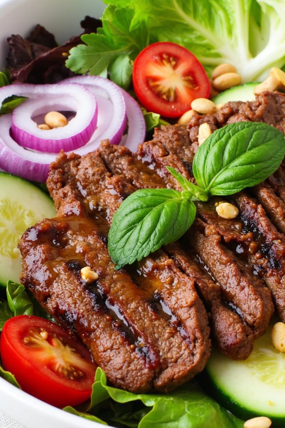 savory thai beef salad