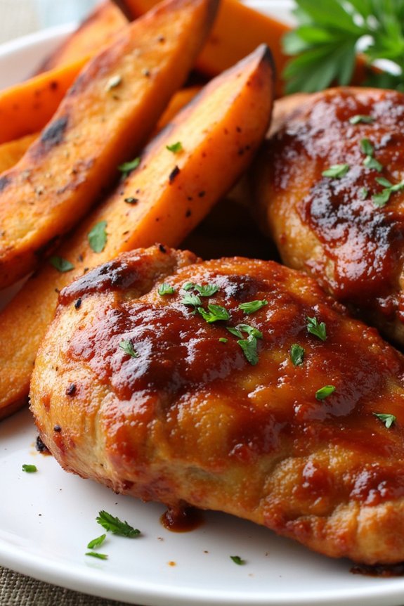 sheet pan bbq dinner