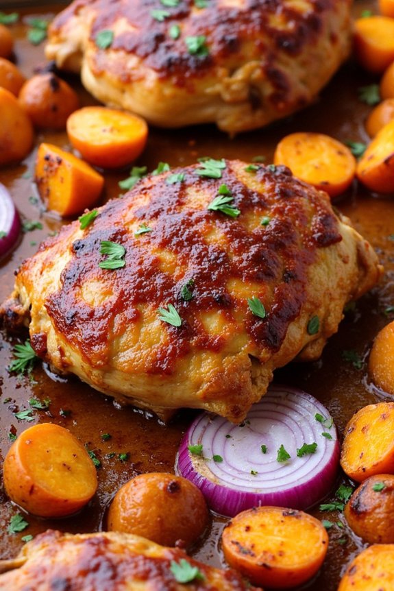 sheet pan chicken dinner