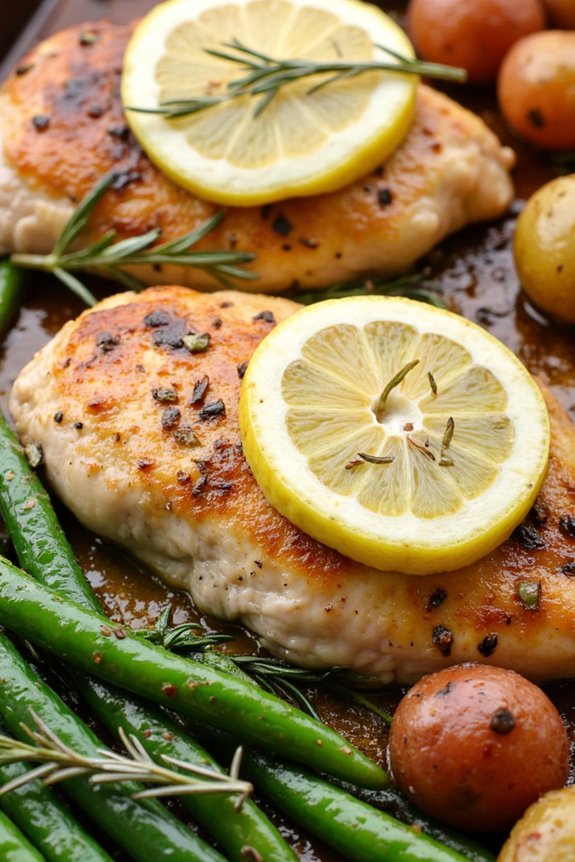 sheet pan lemon herb chicken