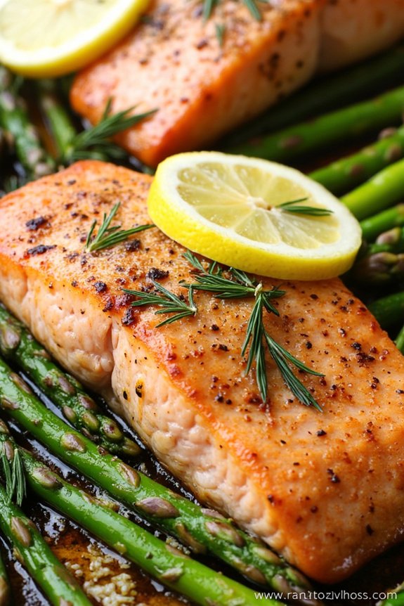 sheet pan salmon dinner