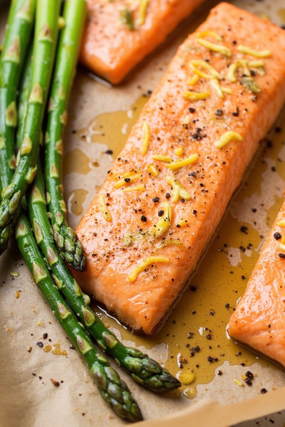 sheet pan salmon dinner