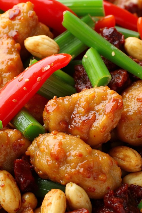 sichuan style spicy chicken stir fry