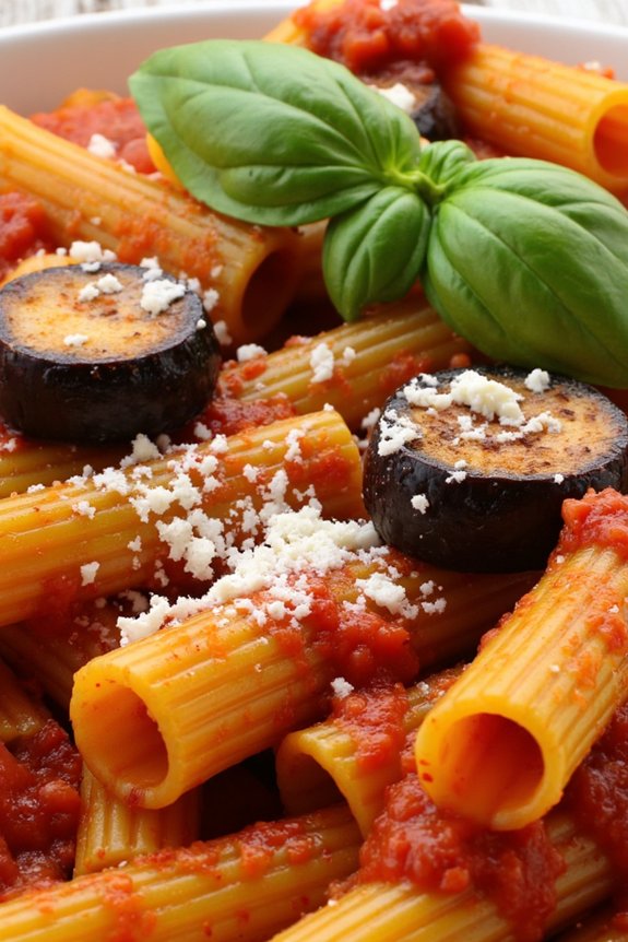sicilian pasta with eggplant