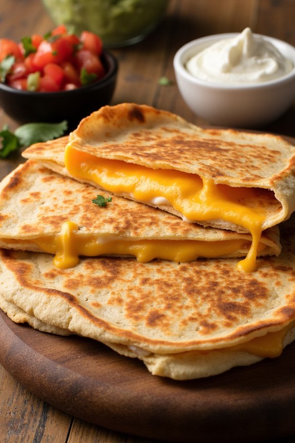 simple delicious cheese quesadilla