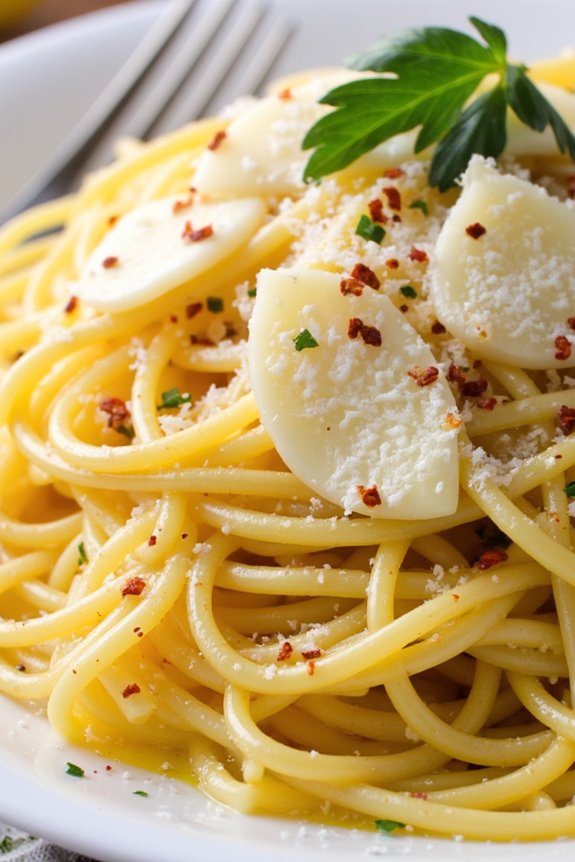 simple italian garlic pasta