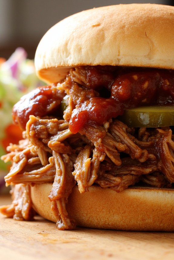 slow cooked barbecue pulled pork