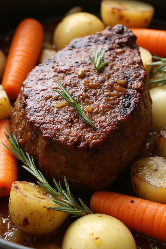 slow cooked tender beef roast
