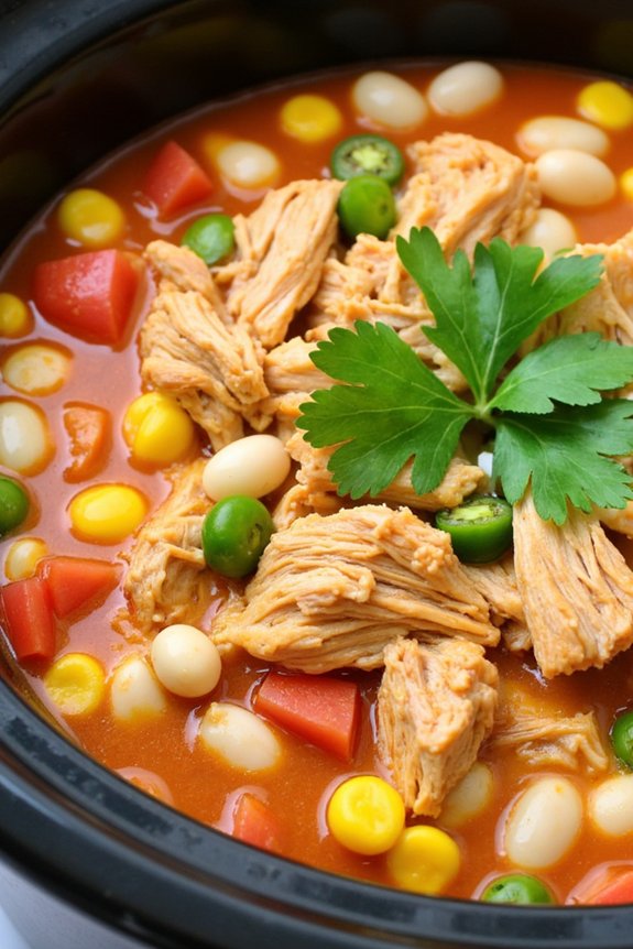 slow cooker chicken chili