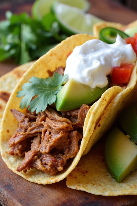 slow cooker pulled pork tacos