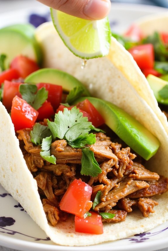 slow cooker pulled pork tacos