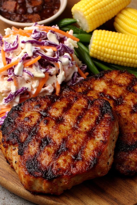 smoky flavorful grilled pork