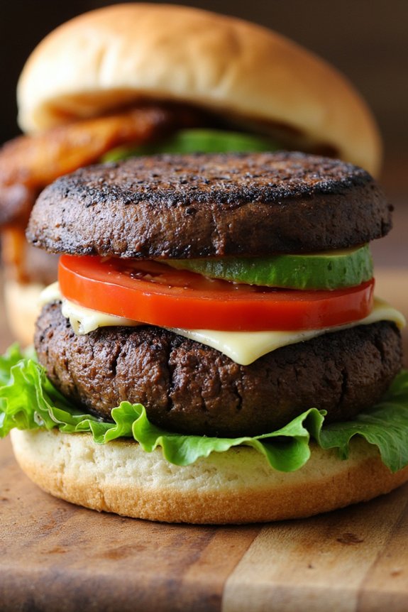 smoky portobello mushroom burgers