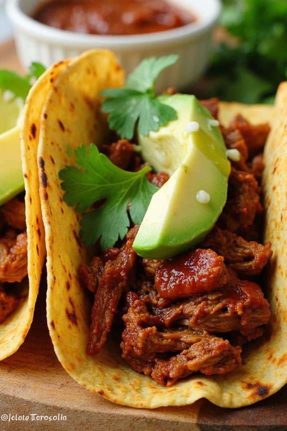 smoky pulled pork tacos
