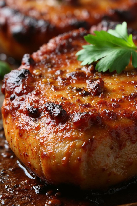 smoky spicy savory pork chops