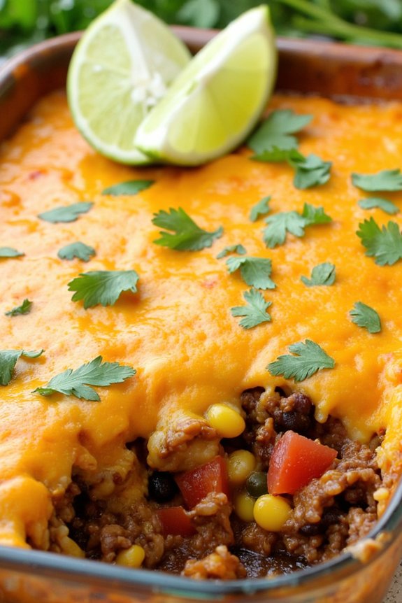 spicy beef rice casserole