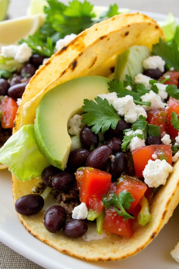 spicy black bean tacos recipe