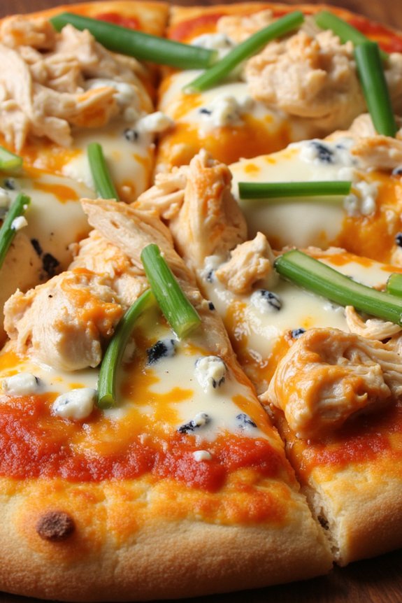 spicy buffalo chicken pizza