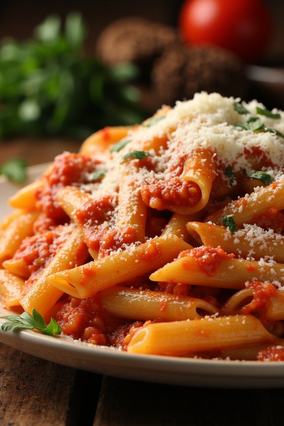 spicy flavorful italian pasta