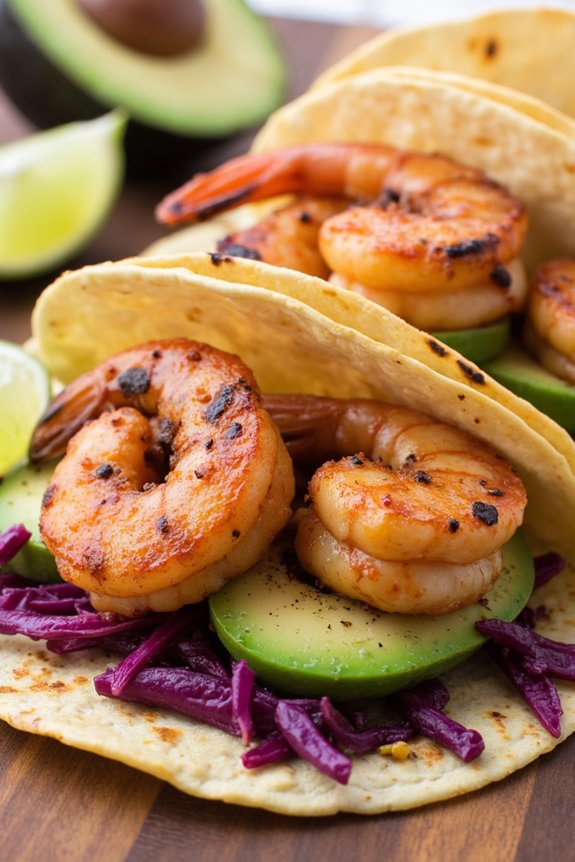 spicy grilled shrimp tacos