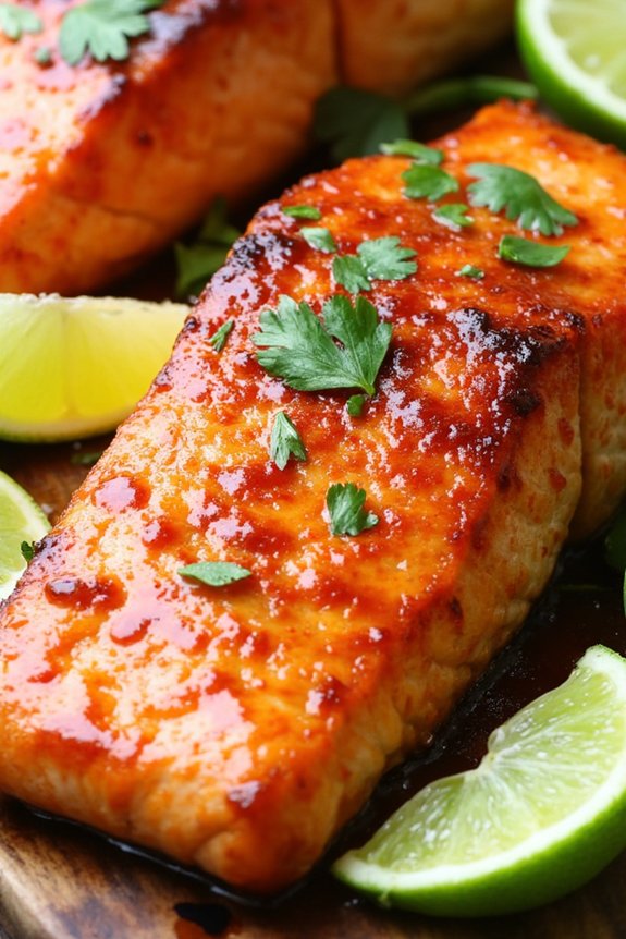 spicy lime infused salmon dish