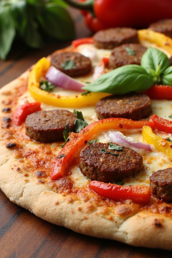 spicy sausage pepper flatbread recipe