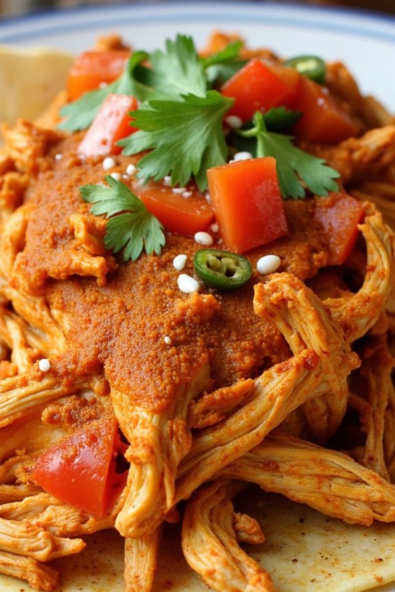 spicy shredded chicken recipe