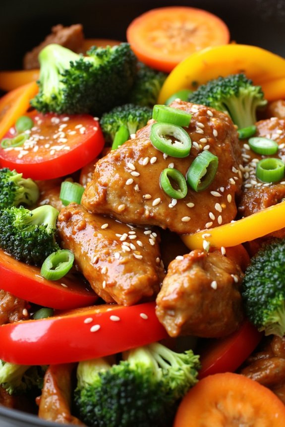 spicy turkey vegetable stir fry