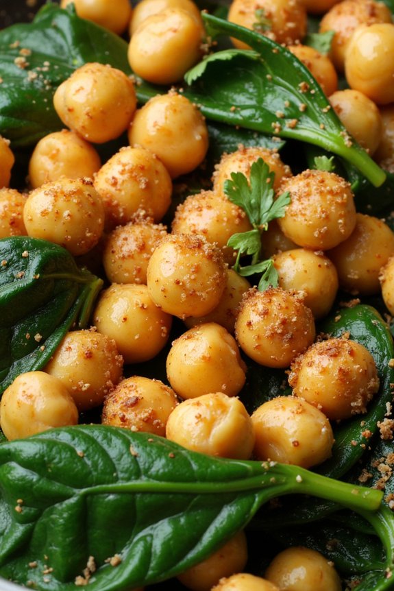 spicy vegetarian chickpea stir fry