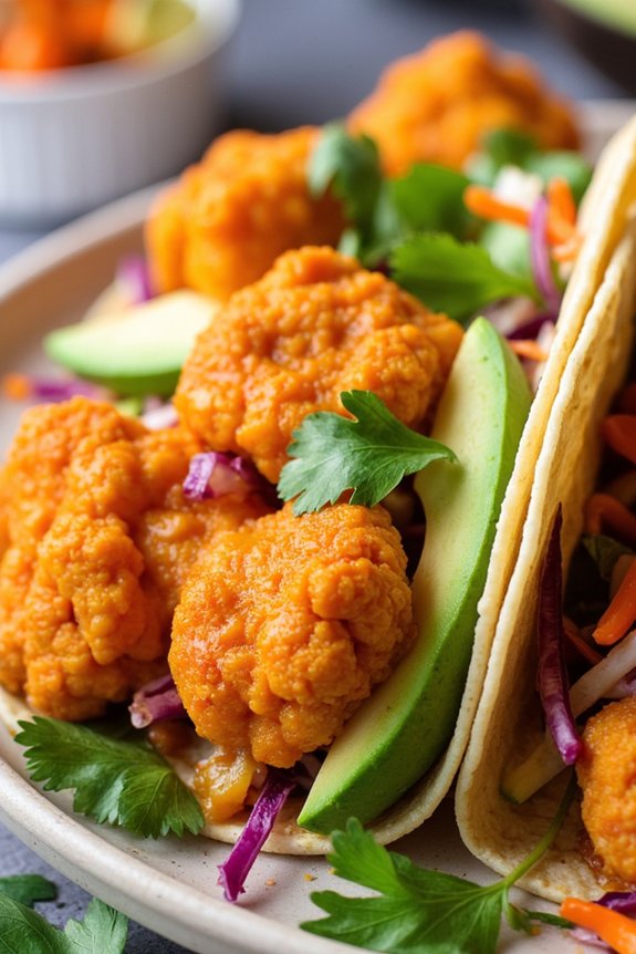 spicy vegetarian taco delight
