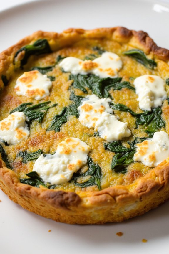 spinach feta frittata recipe
